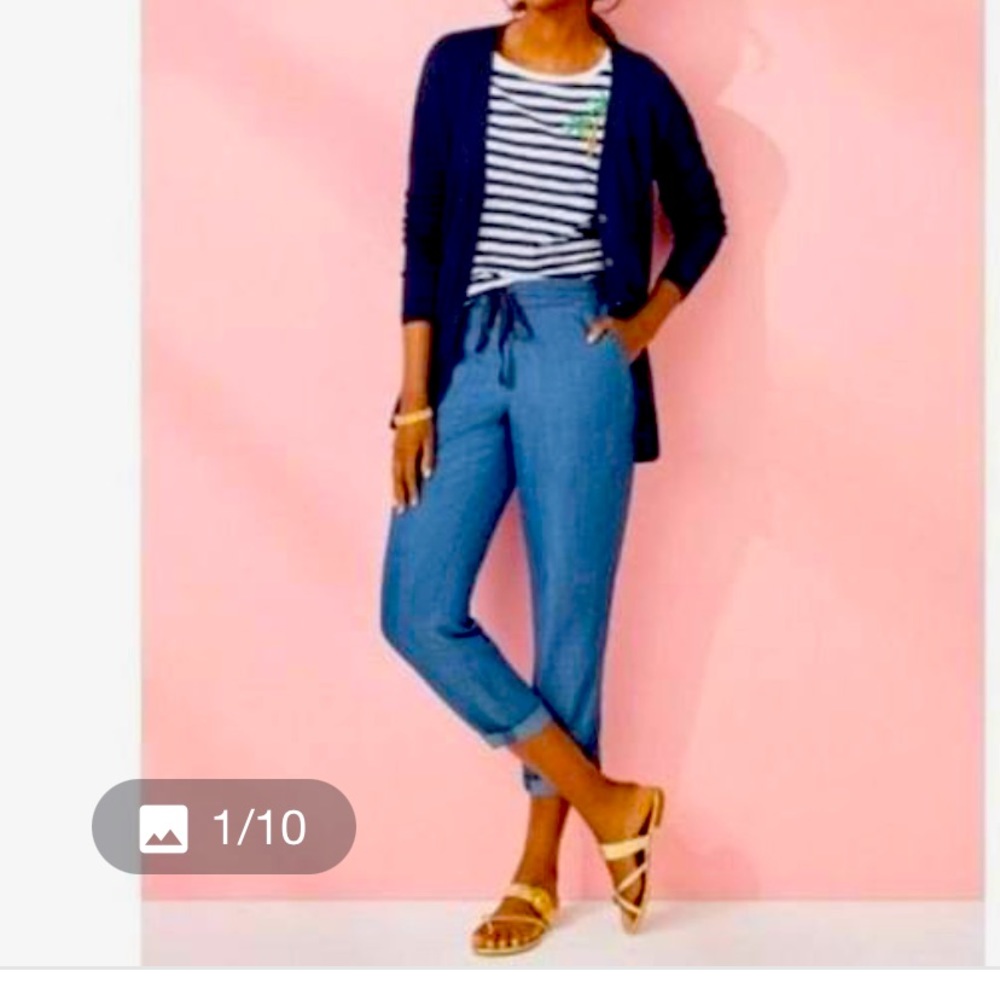 NWT Talbots Drawstring Leisure Jeans size 6P